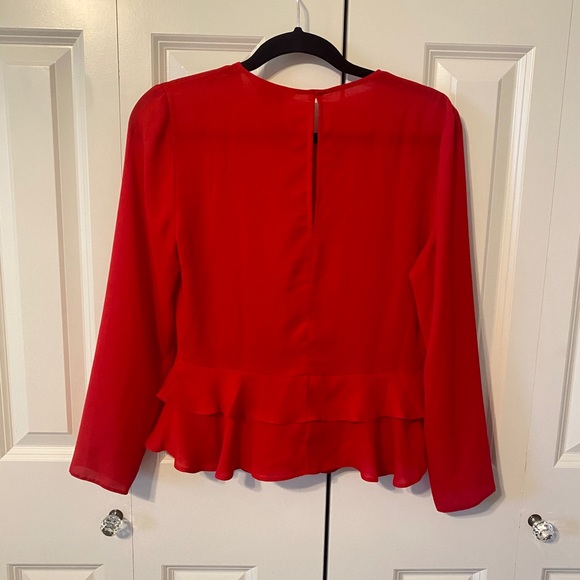 Miss Selfridge Peplum Ruffle Blouse - Picture 4 of 6